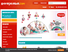 Tablet Screenshot of gyerekjatekbolt.com