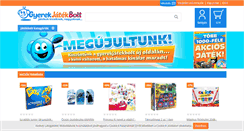 Desktop Screenshot of gyerekjatekbolt.hu